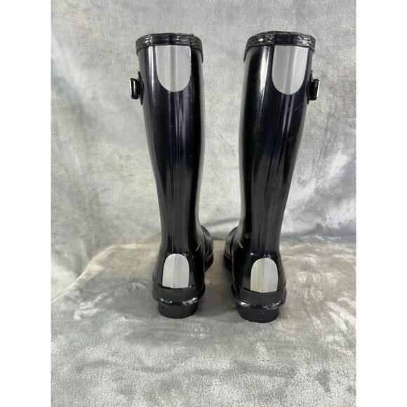 Hunter Boots Girl's size 2 Black Knee-High Rain Boots - Picture 5 of 11